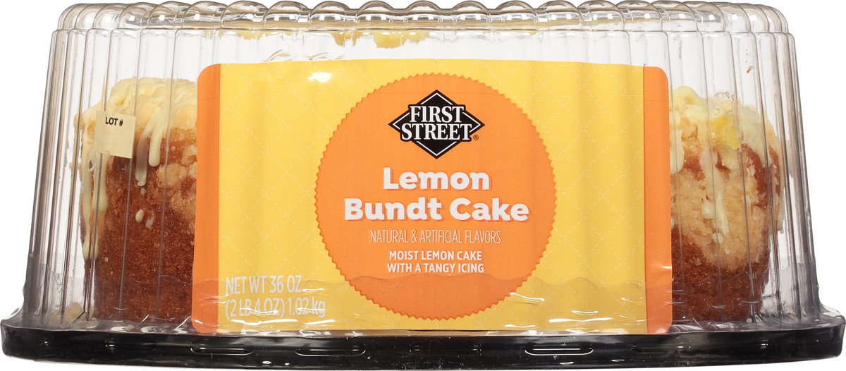 slide 5 of 13, First Street Lemon Cooler Bundt Cake, 36 oz
