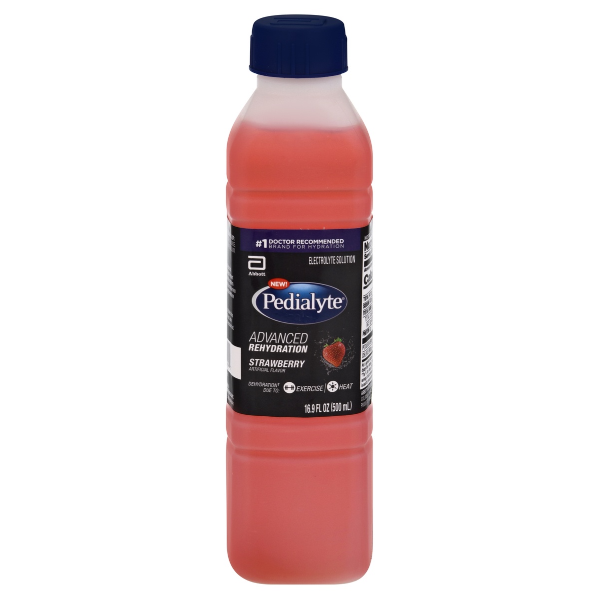 slide 1 of 1, Pedialyte Advanced RehydrationStrawberry Electrolyte Solution, 500 ml
