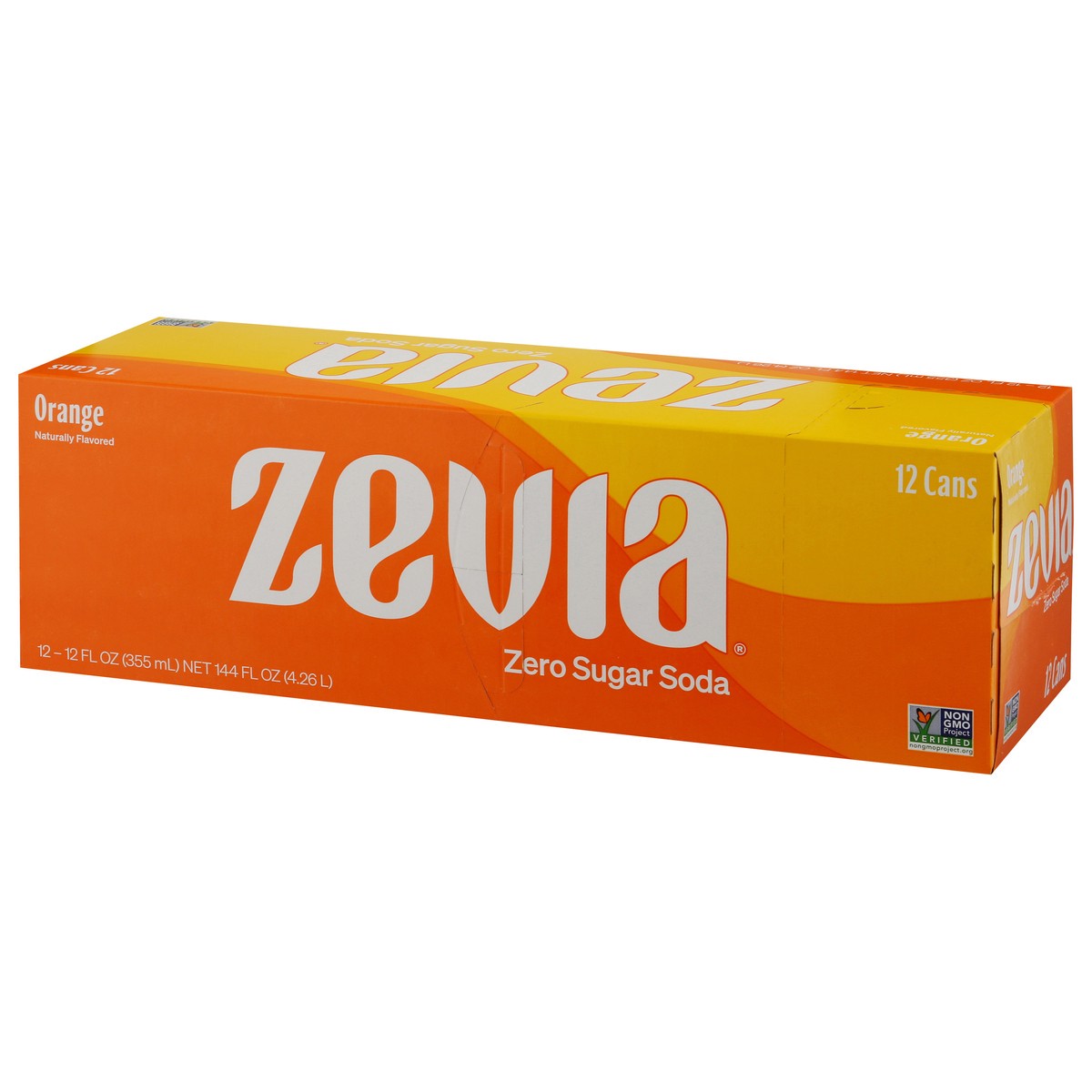 slide 2 of 9, Zevia Zero Sugar Orange Soda 12 - 12 fl oz Cans, 12 ct