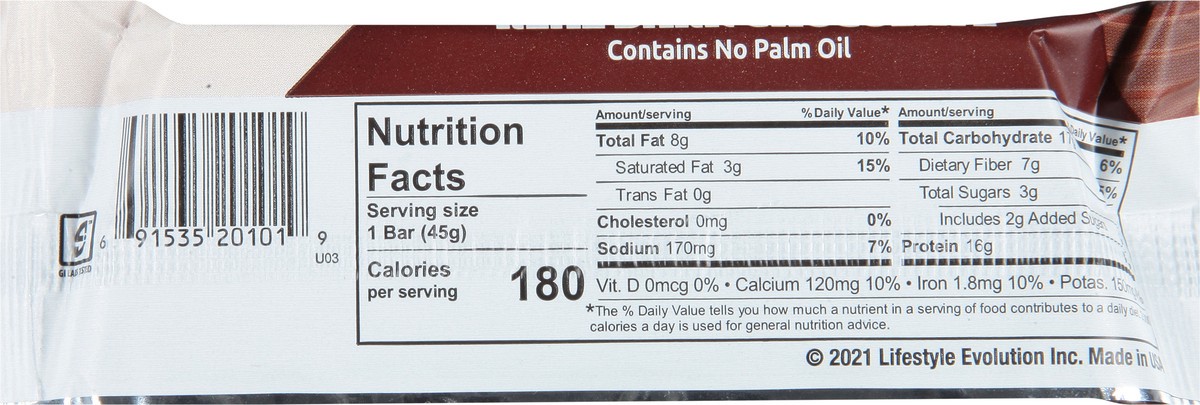 slide 5 of 9, NuGo Slim Brownie Crunch Protein Bar 1.59 oz, 1.59 oz