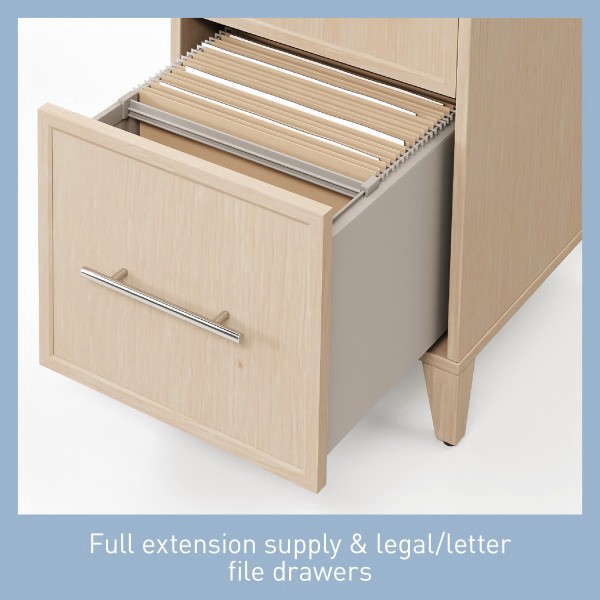 slide 7 of 10, Realspace Koru 60""W L-Shaped Corner Computer Desk With Integrated Power & Charging, Natural Oak, 1 ct