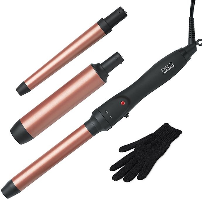 slide 1 of 1, Pro Beauty Tools Copper Ceramic Styling Wand Kit, 1 ct