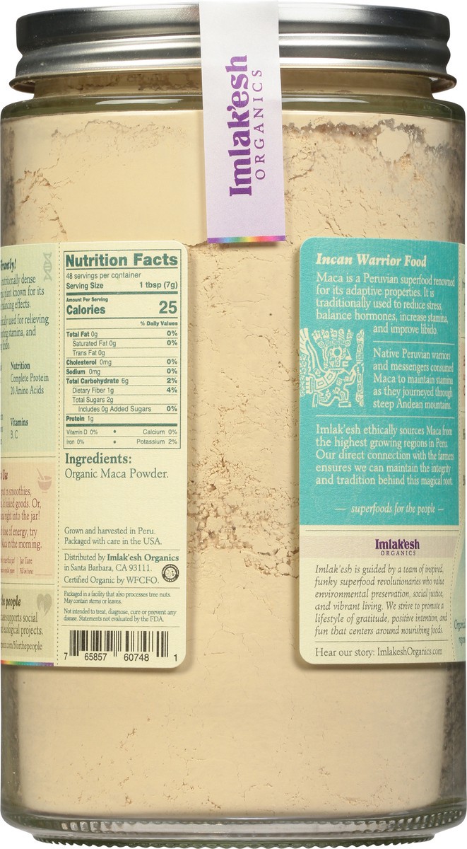 slide 8 of 13, Imlak'esh Organics Maca Powder Organic - 12 Oz, 12 oz