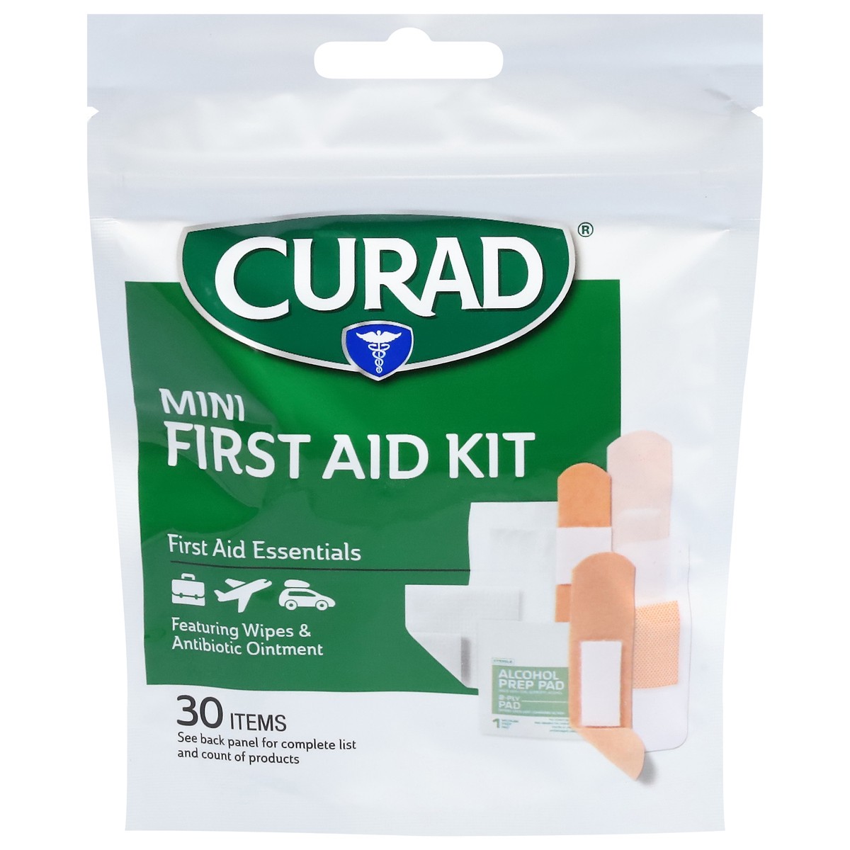slide 4 of 11, Curad First Aid Kit Mini 30 ea, 30 ct