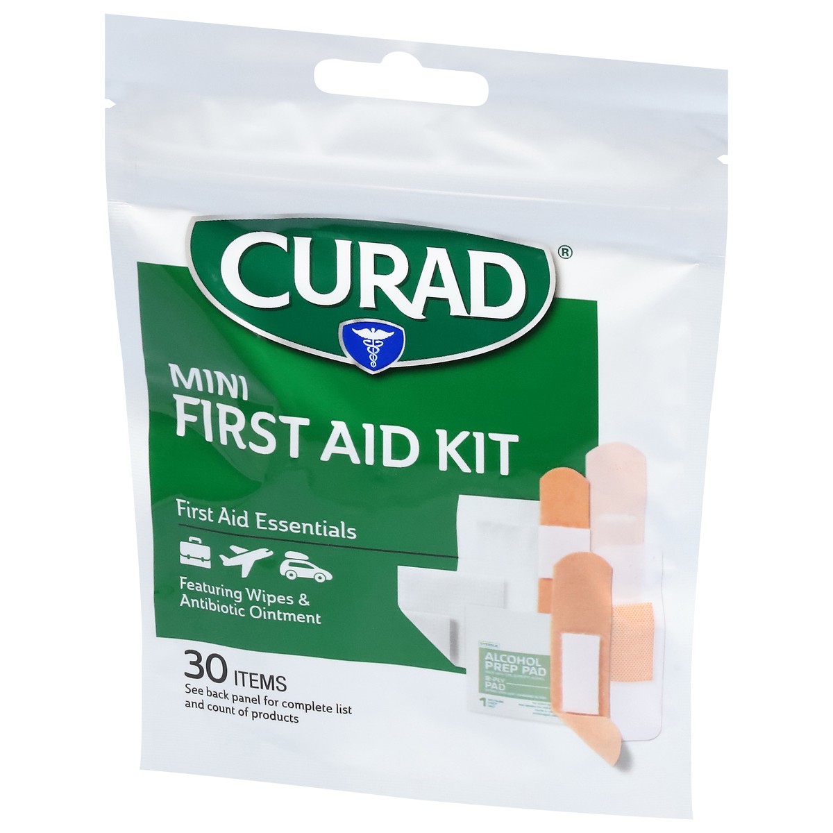 slide 11 of 11, Curad First Aid Kit Mini 30 ea, 30 ct
