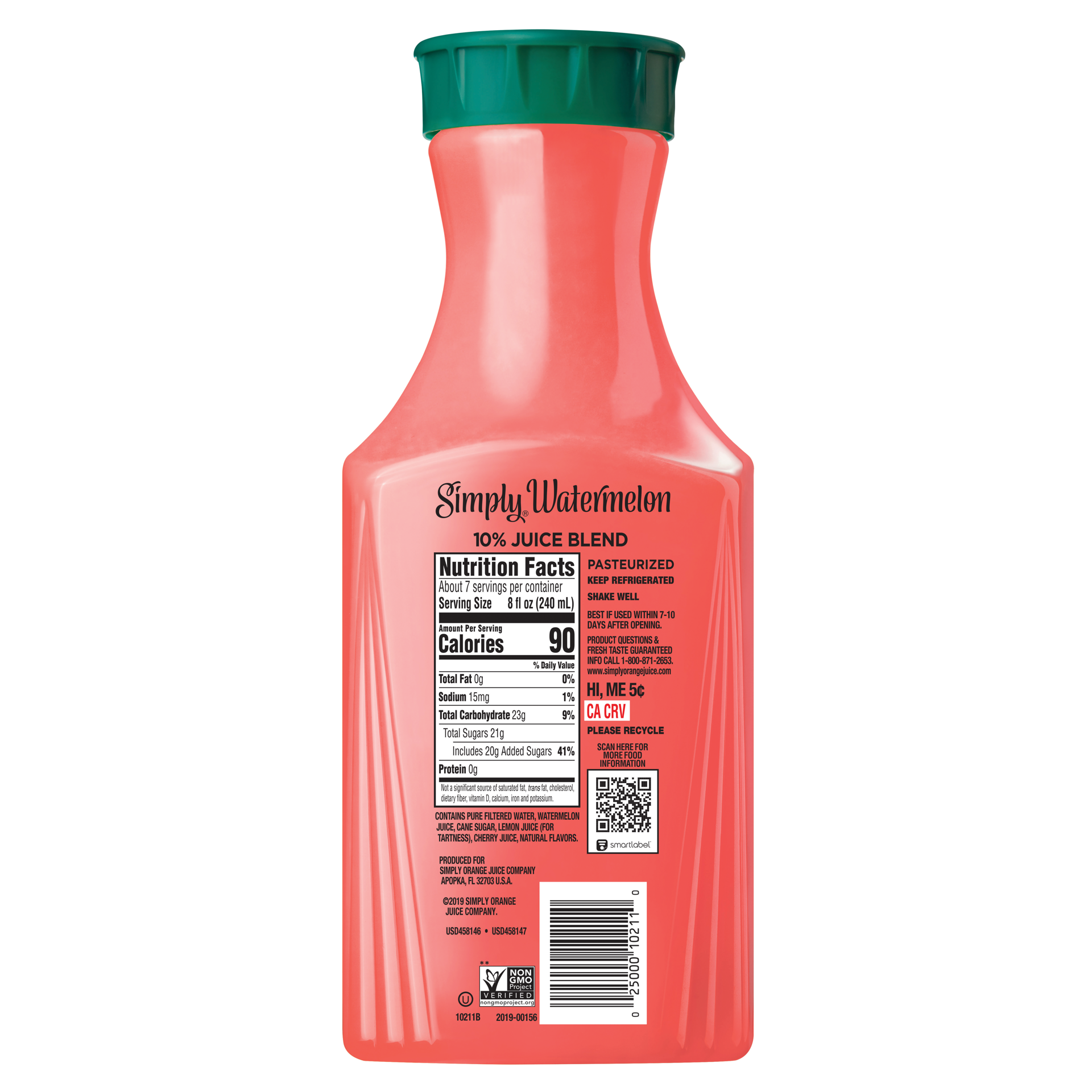 slide 3 of 5, Simply Watermelon Juice Drink - 52 fl oz, 