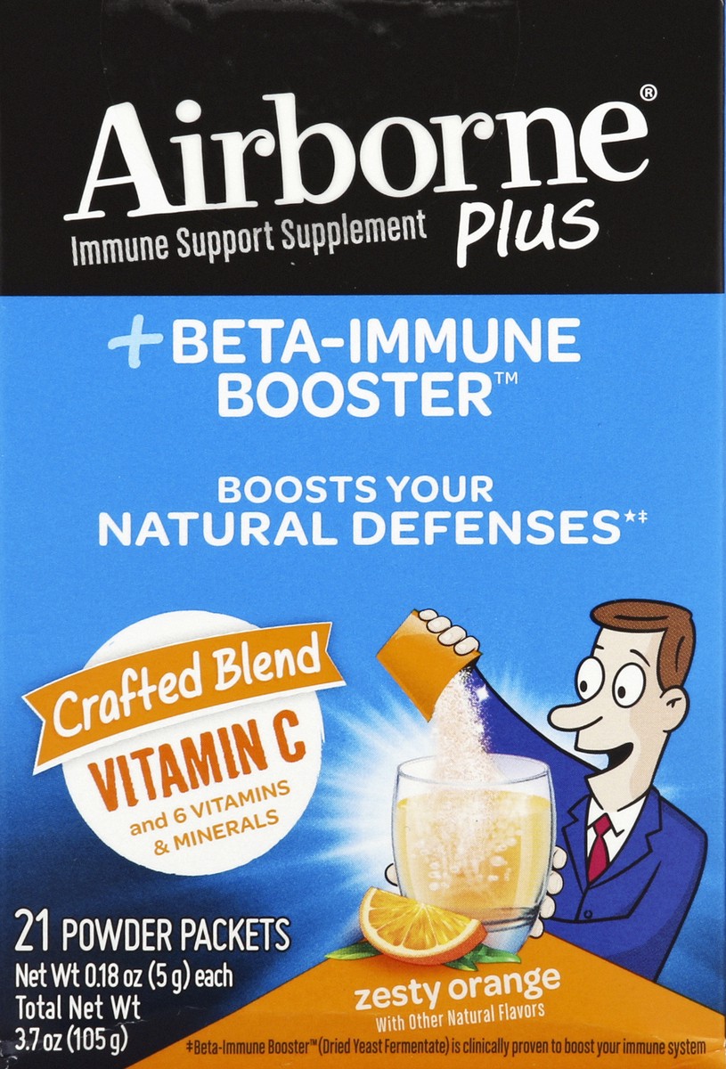 slide 1 of 10, Airborne Immune Support Supplement 21 ea, 21 ct