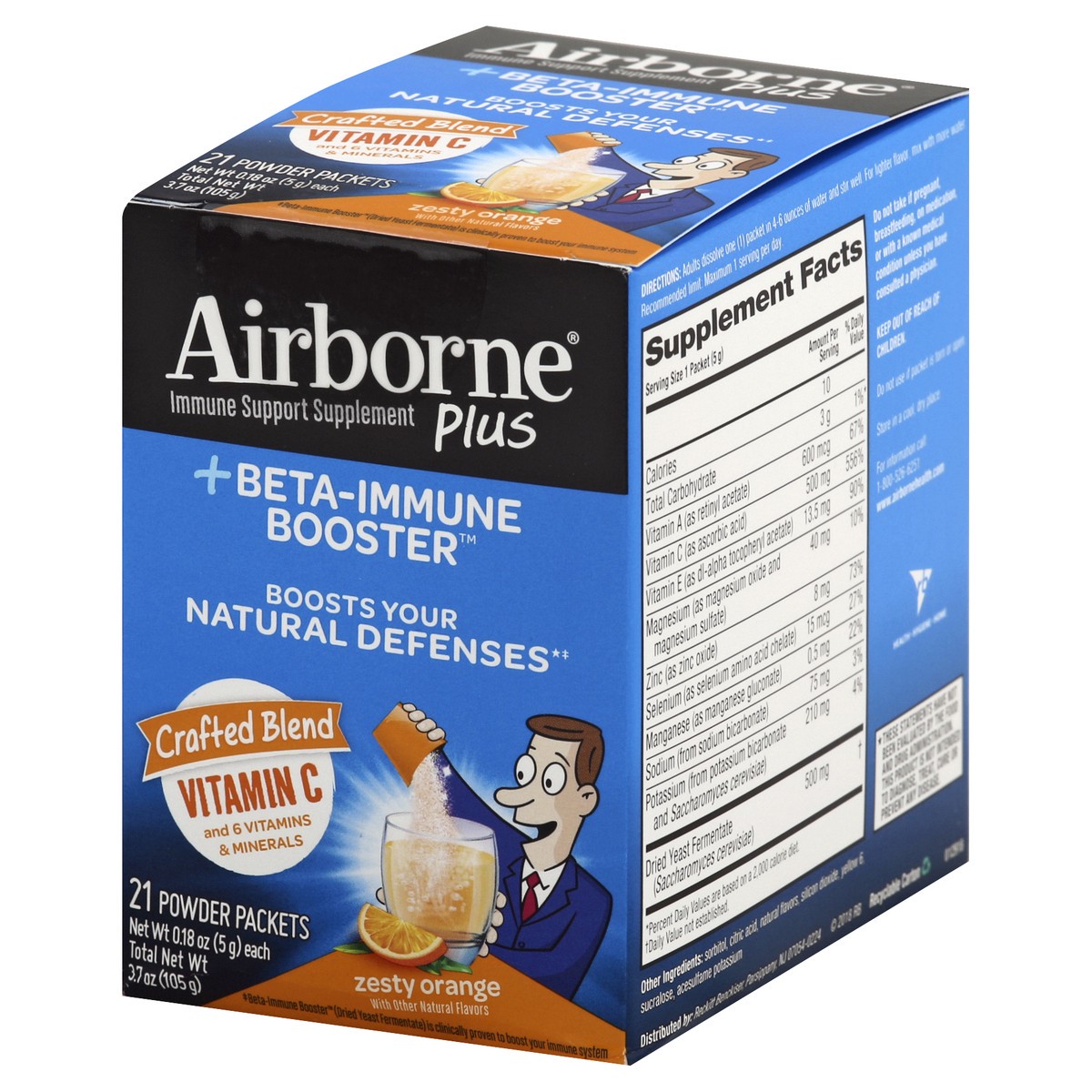 slide 4 of 10, Airborne Immune Support Supplement 21 ea, 21 ct