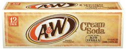 A&W 12 Pack Cream Soda 12-12 fl oz Cans