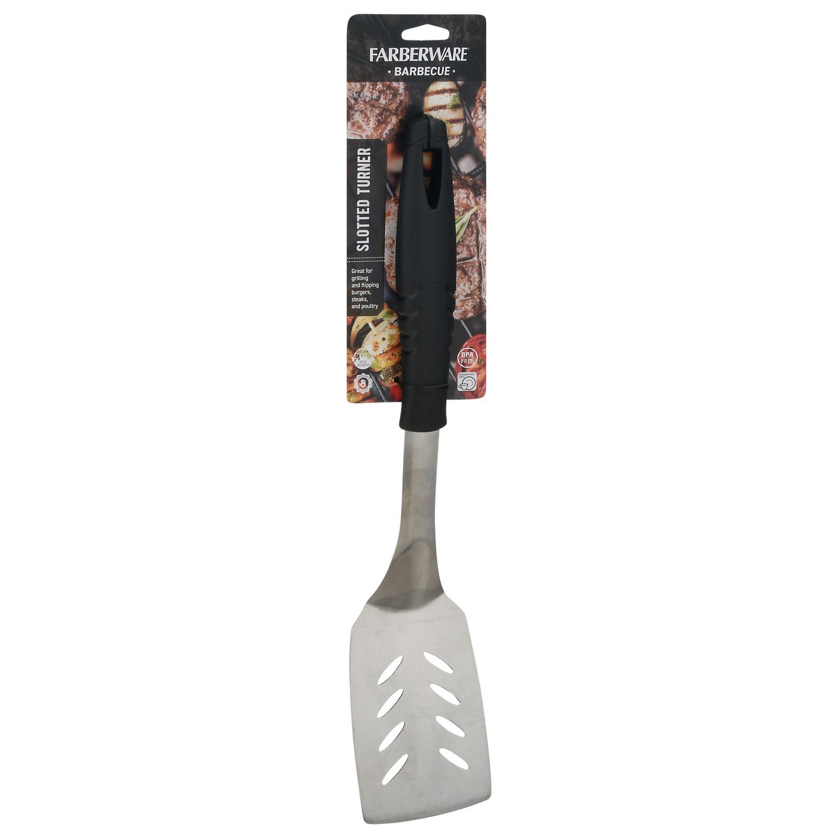 slide 8 of 12, Farberware BBQ Turner Black, 1 ct