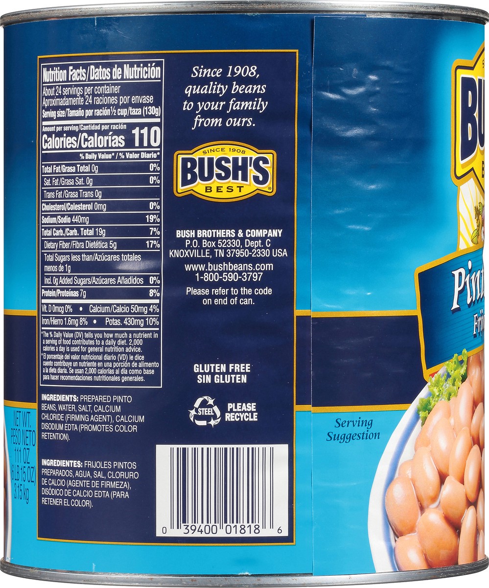 slide 7 of 8, Bush's Best Bush's Pinto Beans 111 oz, 111 oz