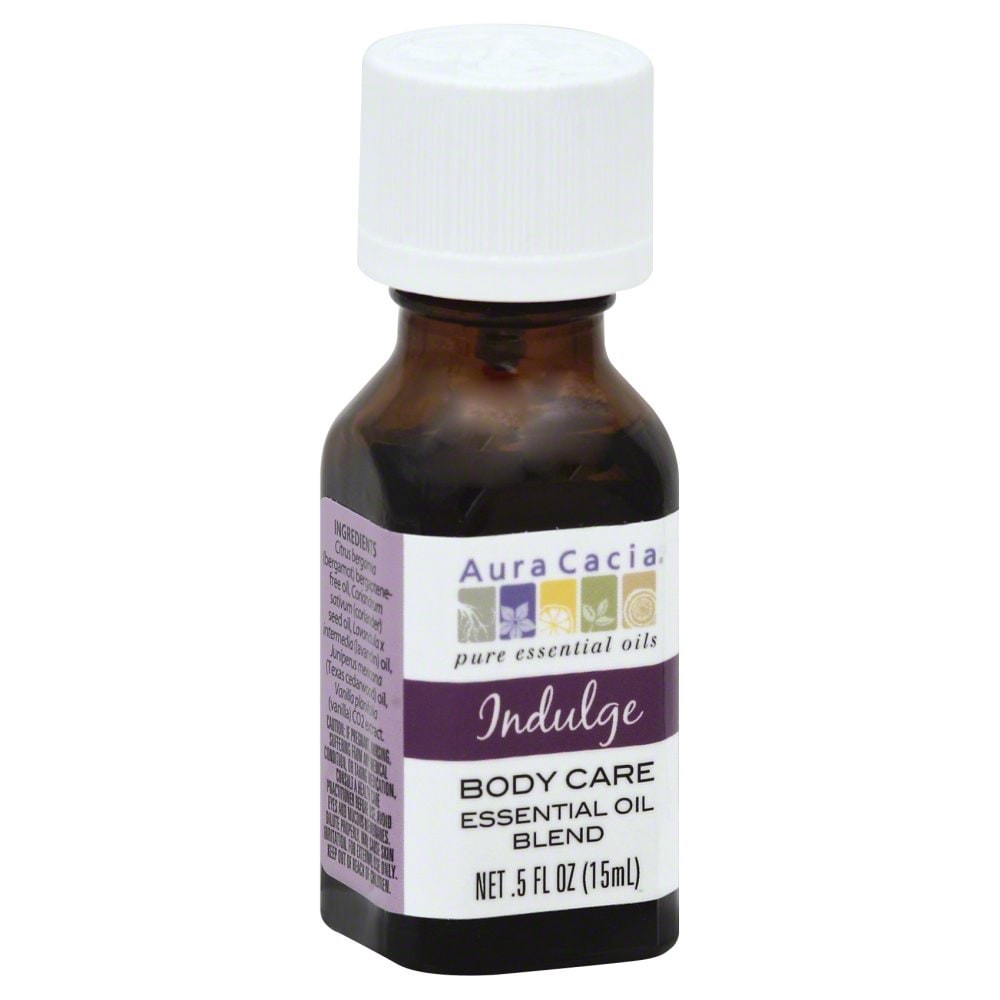 slide 1 of 2, Aura Cacia Essential Oil Blend Indulge, 0.5 oz