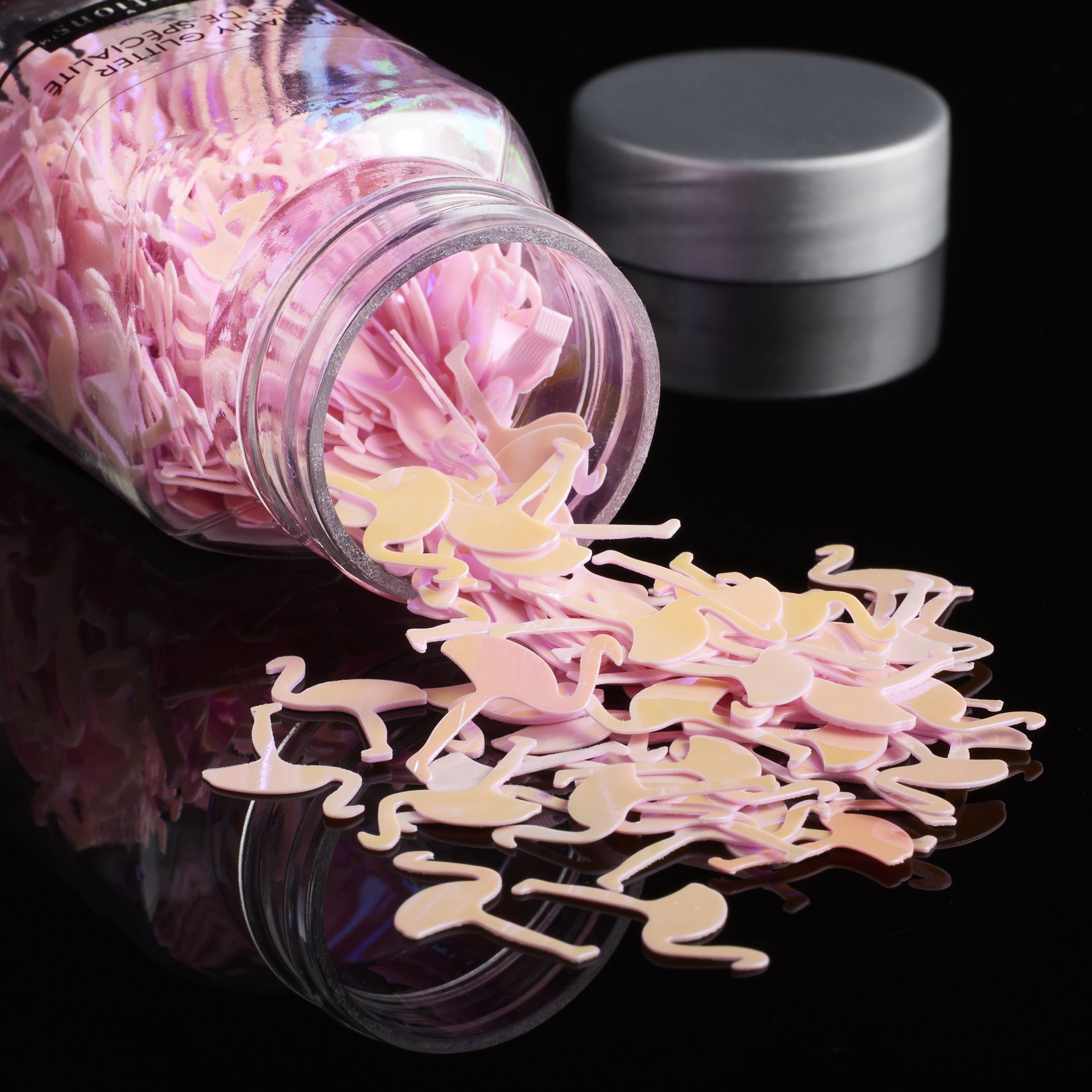 slide 3 of 3, Iridescent Pink Flamingos Specialty Glitter By Recollections, 0.35 oz