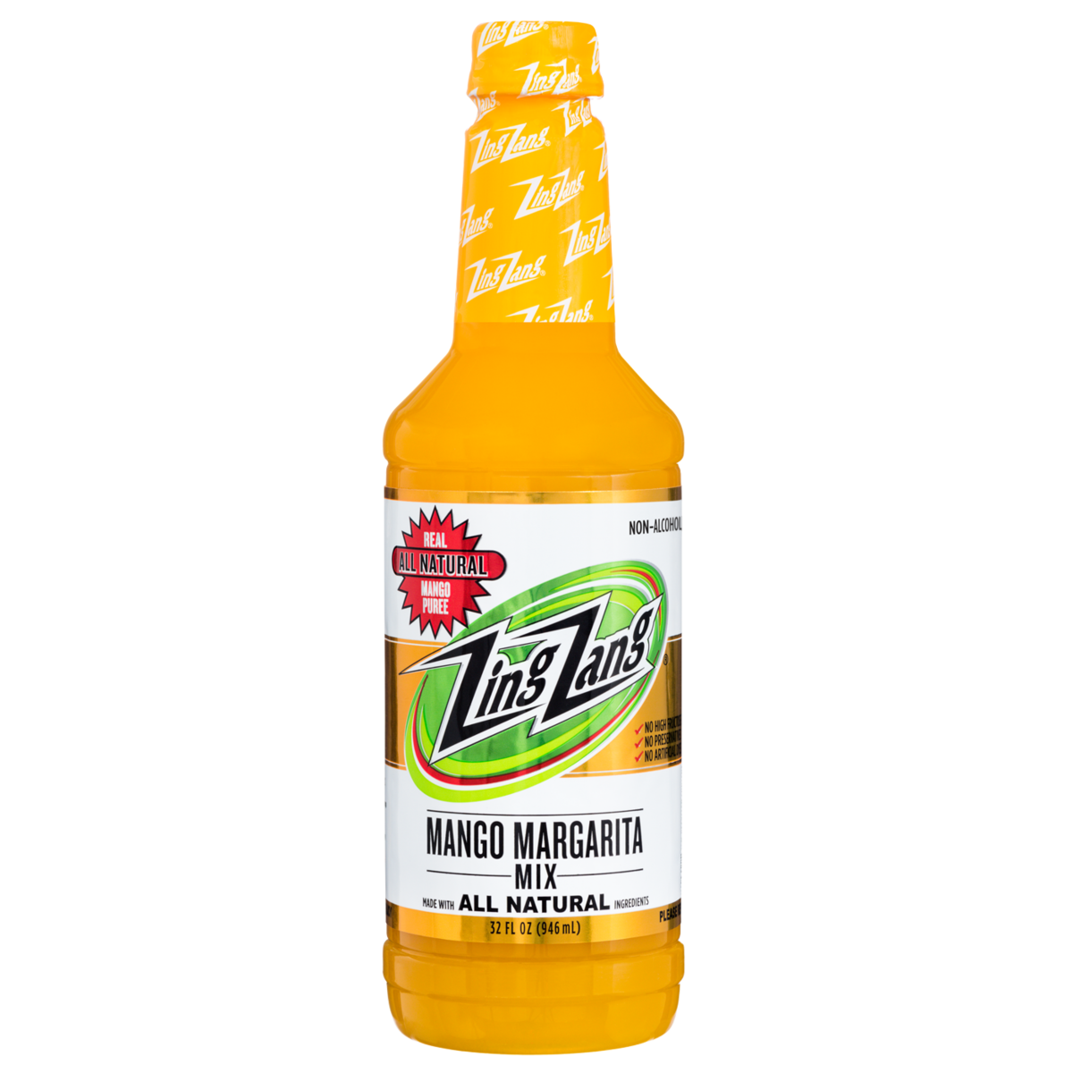 slide 1 of 5, Zing Zang Mango Margarita Mix - 32 oz, 32 oz
