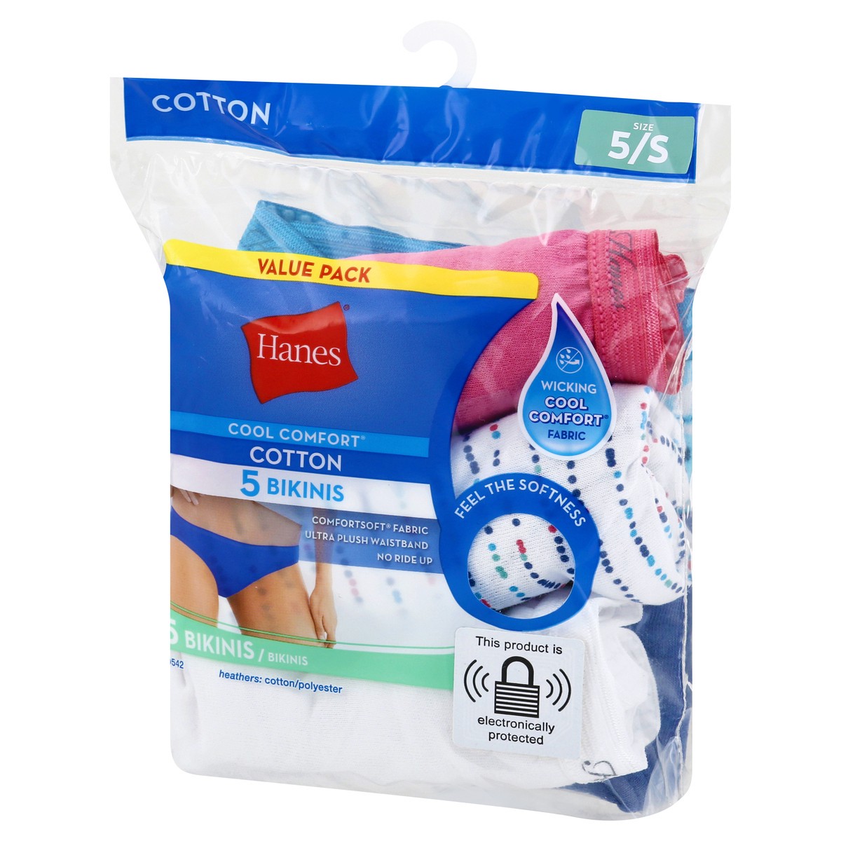 slide 2 of 11, Hanes Bikinis, Cotton, 5/S, Value Pack, 5 ct