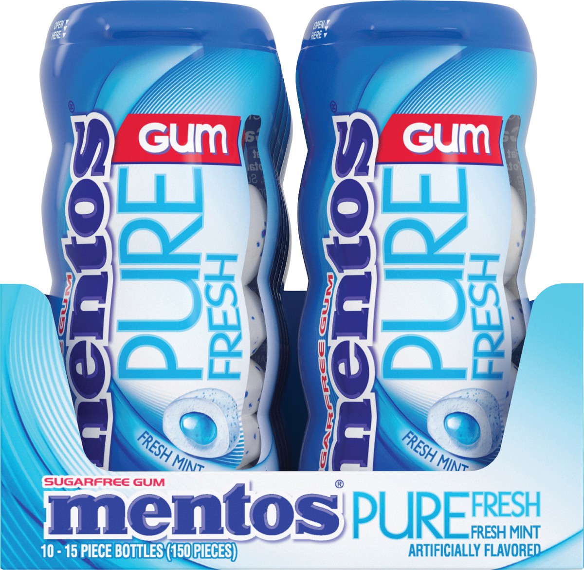 slide 4 of 7, Mentos Pure Fresh Mint Gum, 1 ct