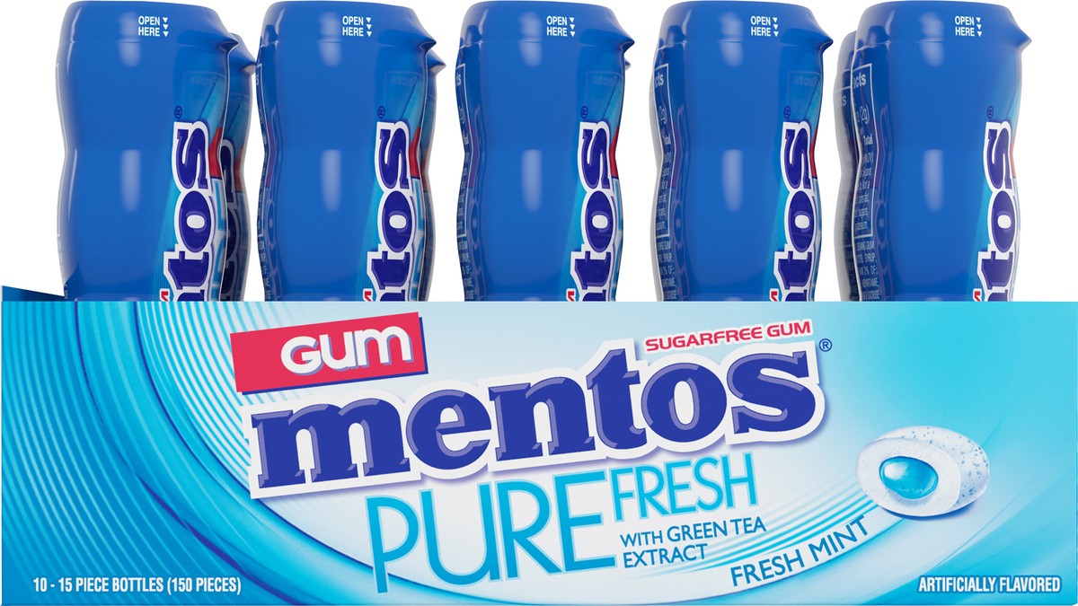 slide 6 of 7, Mentos Pure Fresh Mint Gum, 1 ct