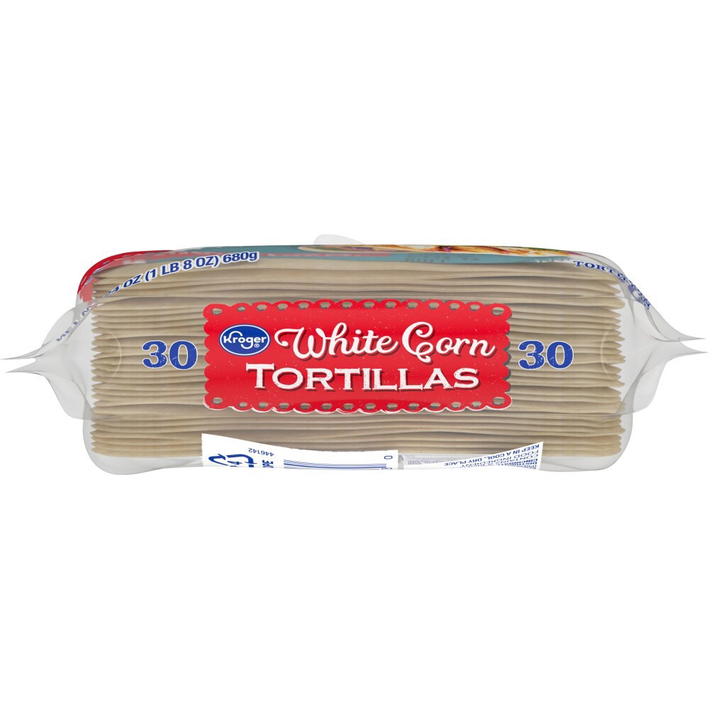 slide 4 of 6, Kroger White Corn Tortillas, 30 ct / 24 oz