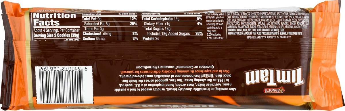 slide 4 of 9, Tim Tam Caramel Cookies, 6.2 oz