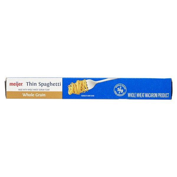 slide 16 of 29, Meijer Pasta Spaghetti Thin Whole Grain, 16 oz