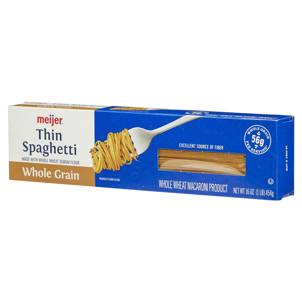 slide 3 of 29, Meijer Pasta Spaghetti Thin Whole Grain, 16 oz