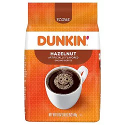 Dunkin' 18 Ounce Hazelnut Roast & Ground Coffee Bag - 18 Oz - 18 oz