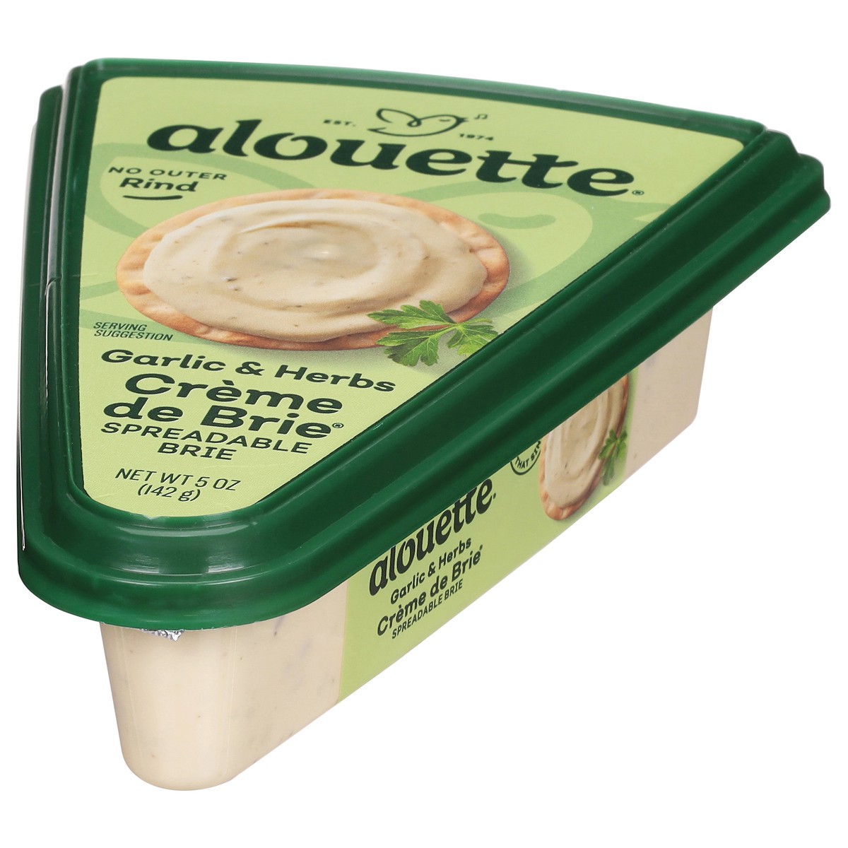 slide 3 of 4, Alouette Creme de Brie Spreadable Garlic & Herbs Brie 5 oz, 5 oz