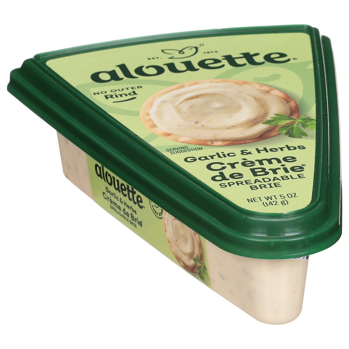 slide 4 of 4, Alouette Creme de Brie Spreadable Garlic & Herbs Brie 5 oz, 5 oz
