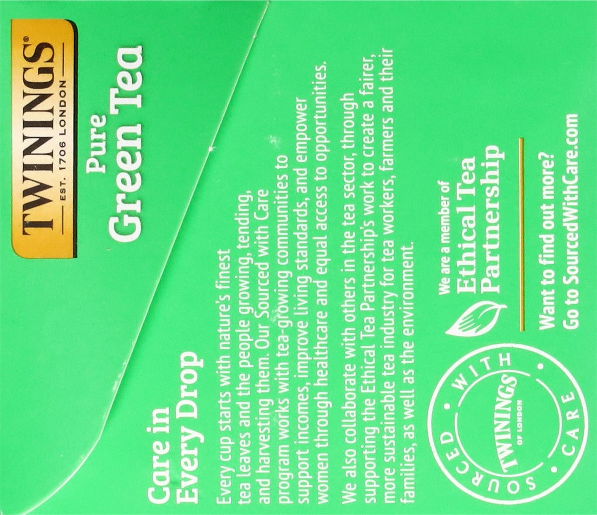 slide 6 of 15, Twinings Tea Bags Pure Green Tea - 25 ct; 1.76 oz, 25 ct