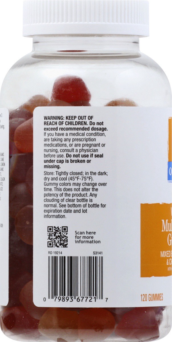 slide 3 of 9, O Organics Women's Multivitamin Gummy, 120 ct