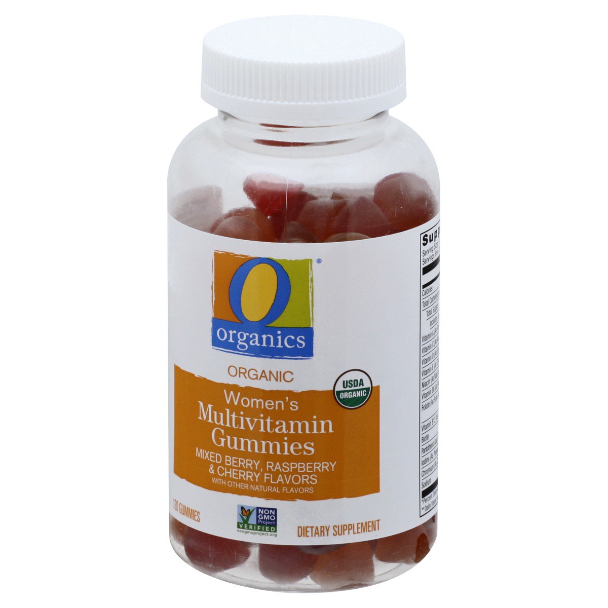 slide 6 of 9, O Organics Women's Multivitamin Gummy, 120 ct