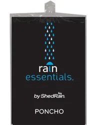 ShedRain Adult Poncho - Black