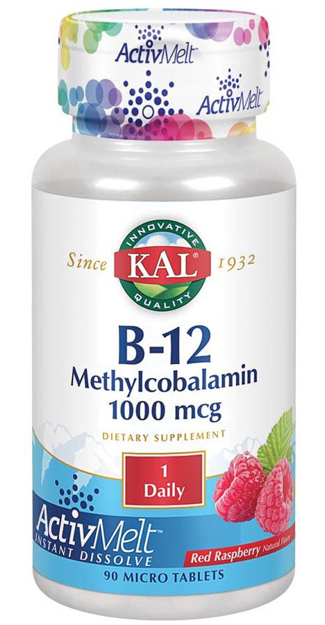 slide 1 of 1, Kal B12 Methylcobalamin 5000mcg Ra, 90 ct