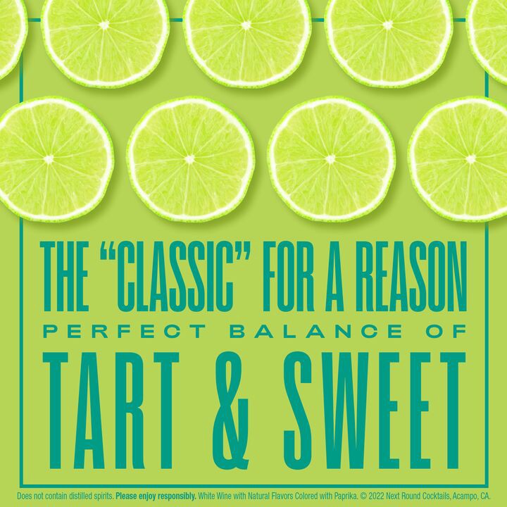 slide 3 of 5, Next Round Cocktails Salted Lime Margarita White Wine Premixed Cocktail, 1.5 L Box, 50.72 fl oz