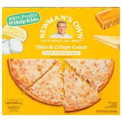 Newman's Own Thin and Crispy Crust Four Cheese Pizza 16 oz