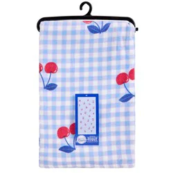 Destination Holiday Summer Beach Towel - Gingham Cherry