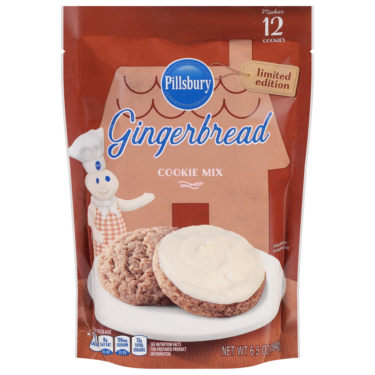 slide 3 of 4, Pillsbury Gingerbread Cookie Mix, 6.5 oz