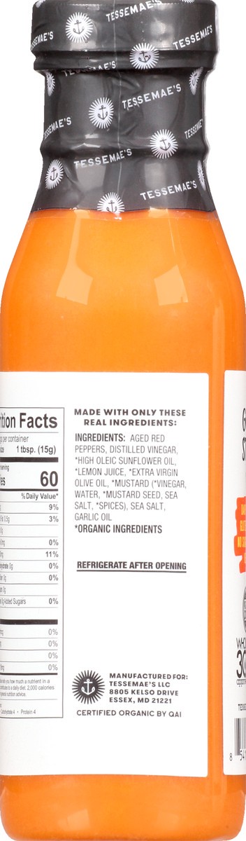 slide 5 of 9, Tessemae's Mild Buffalo Sauce, 10 oz