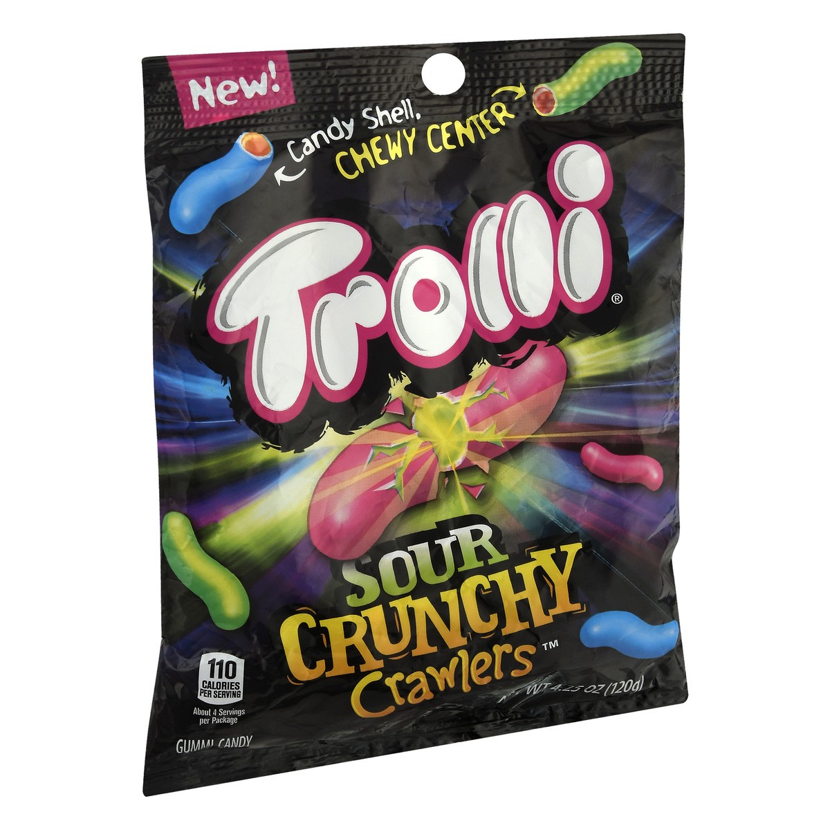 slide 7 of 10, Trolli Sour Crunchy Crawlers Gummi Candy 4.25 oz, 4.25 oz