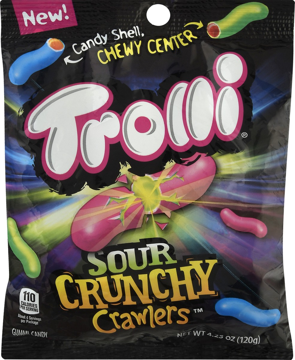 slide 1 of 10, Trolli Sour Crunchy Crawlers Gummi Candy 4.25 oz, 4.25 oz