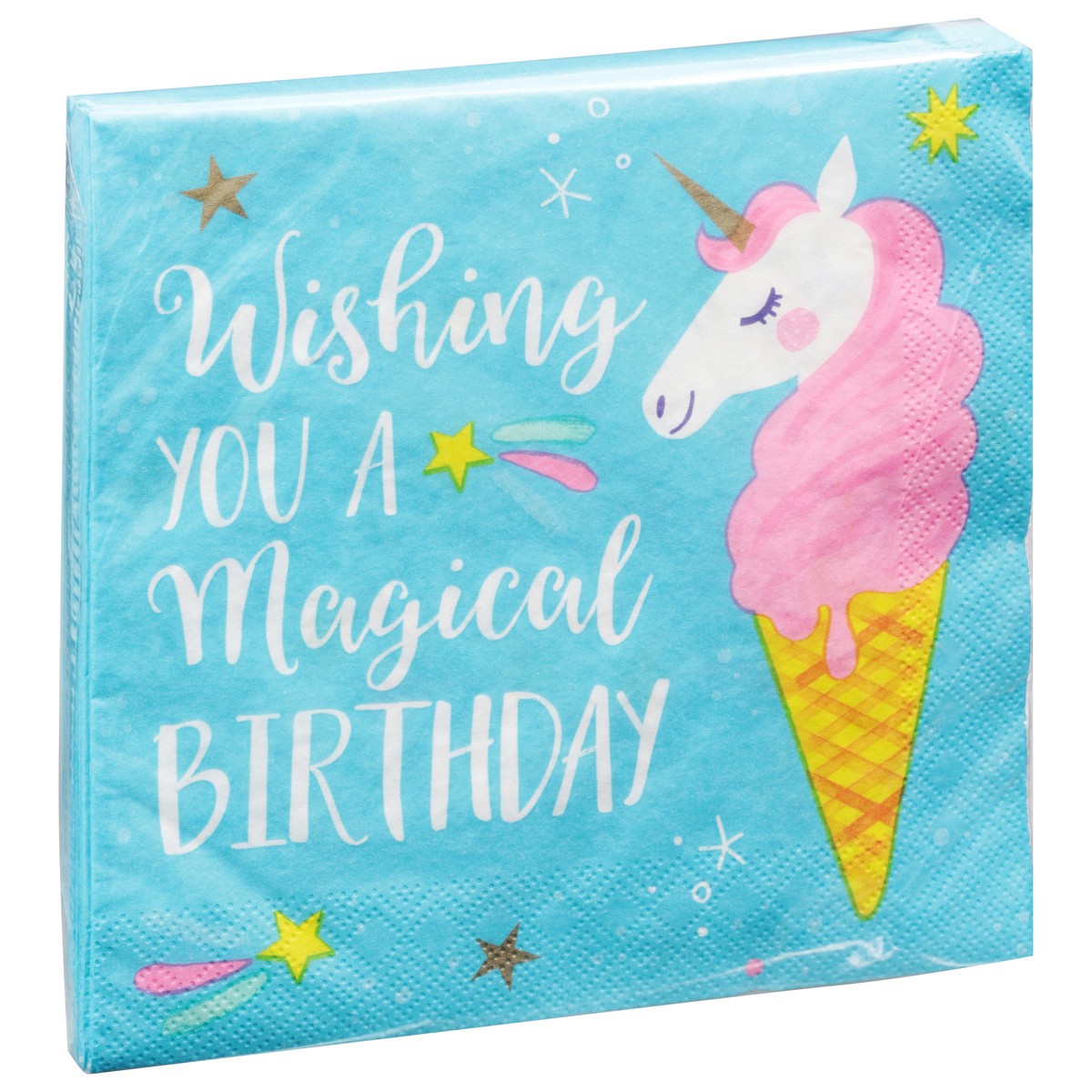 slide 2 of 9, Party Creations Unicorn Galaxy 2 Ply Napkins 16 ea, 16 ct