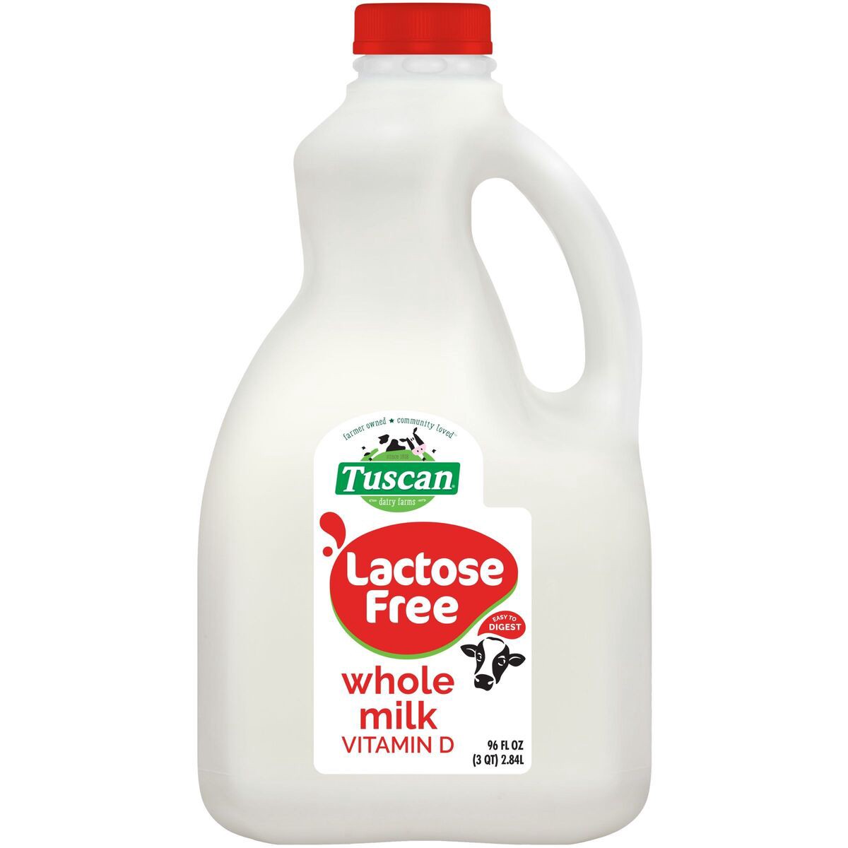 slide 2 of 2, Tuscan Dairy Farm Lactose Free Vitamin D Milk, 96 oz