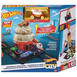 Mattel Hot Wheels Downtown Ice Cream Swirl Play Set - 1 ea