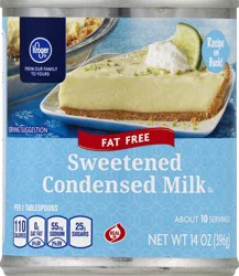 Kroger Fat Free Sweetened Condensed Milk