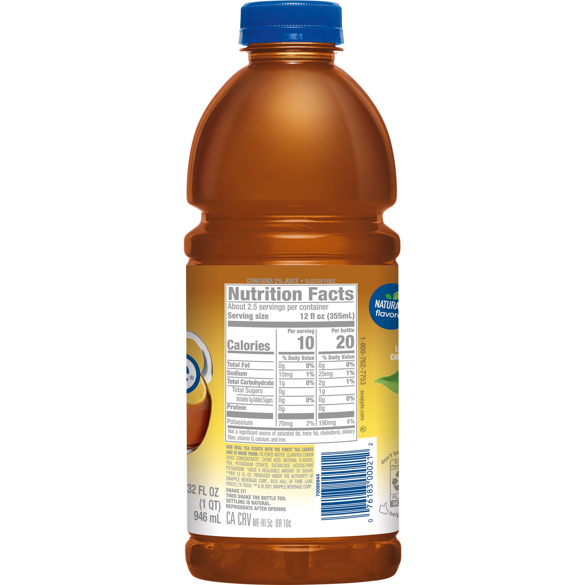 slide 8 of 8, Snapple Diet Half & Half Lemonade Tea - 32 fl oz, 32 fl oz