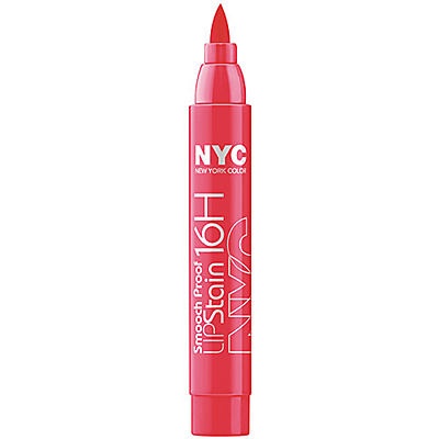 slide 1 of 1, NYC Smooch Proof 16 Hour Lip Stain Unstoppable Red, 1 ct