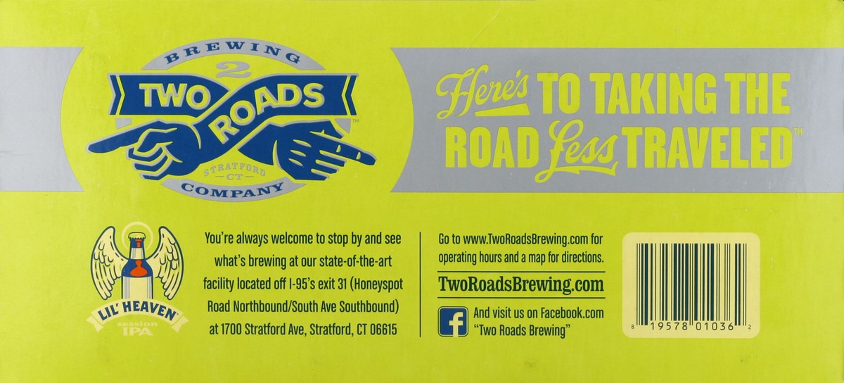 slide 4 of 6, Two Roads Beer, Session IPA, Lil' Heaven, 12 ct; 12 oz