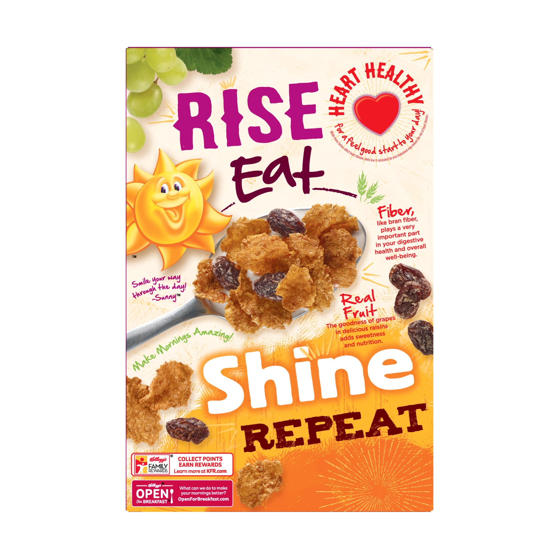 Kellogg's Raisin Bran Breakfast Cereal, High Fiber Cereal, Original 23.