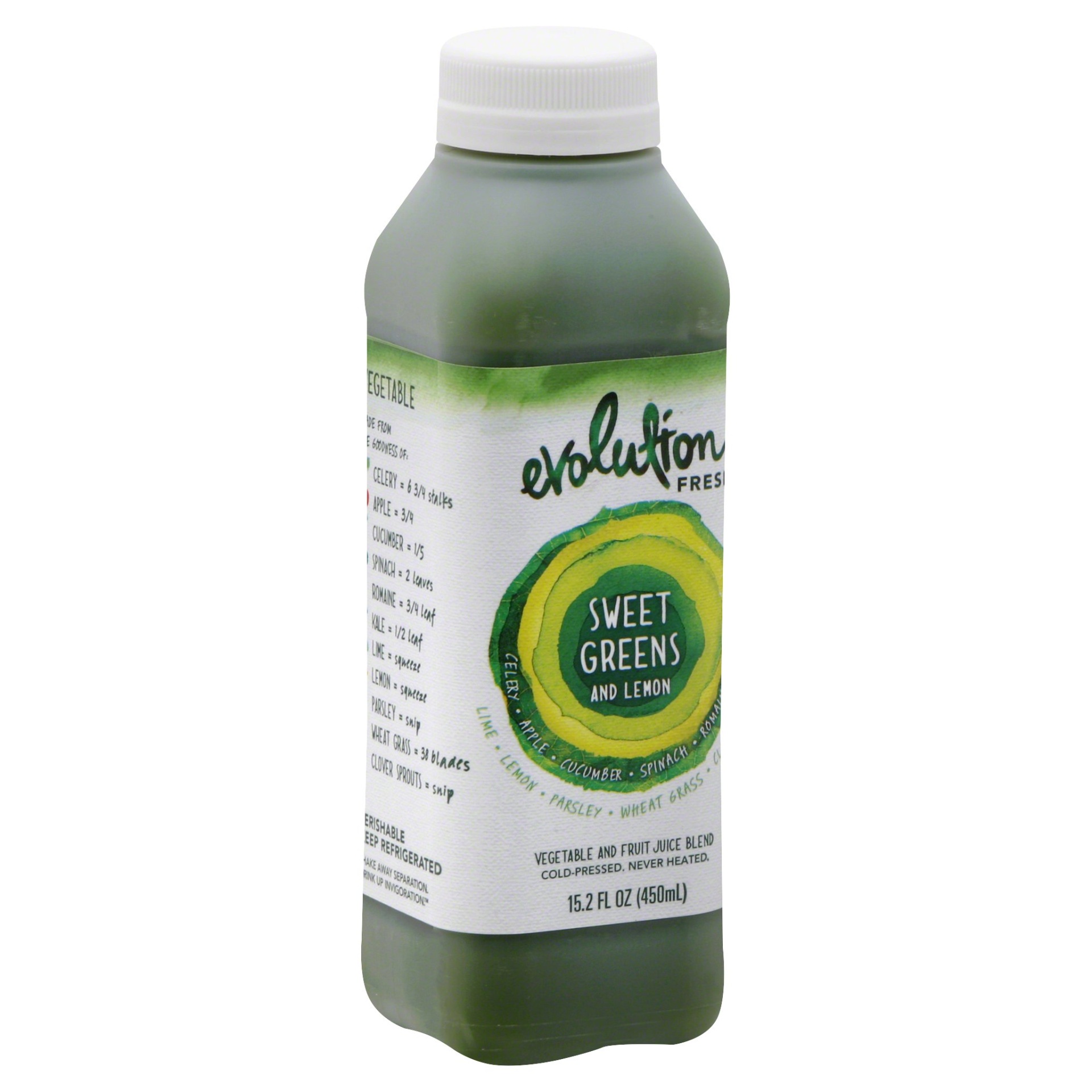 slide 1 of 6, Evolution Fresh Sweet Greens And Lemon, 15.2 oz