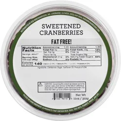 DSD Merchandisers Sweetened Cranberries - 11 oz